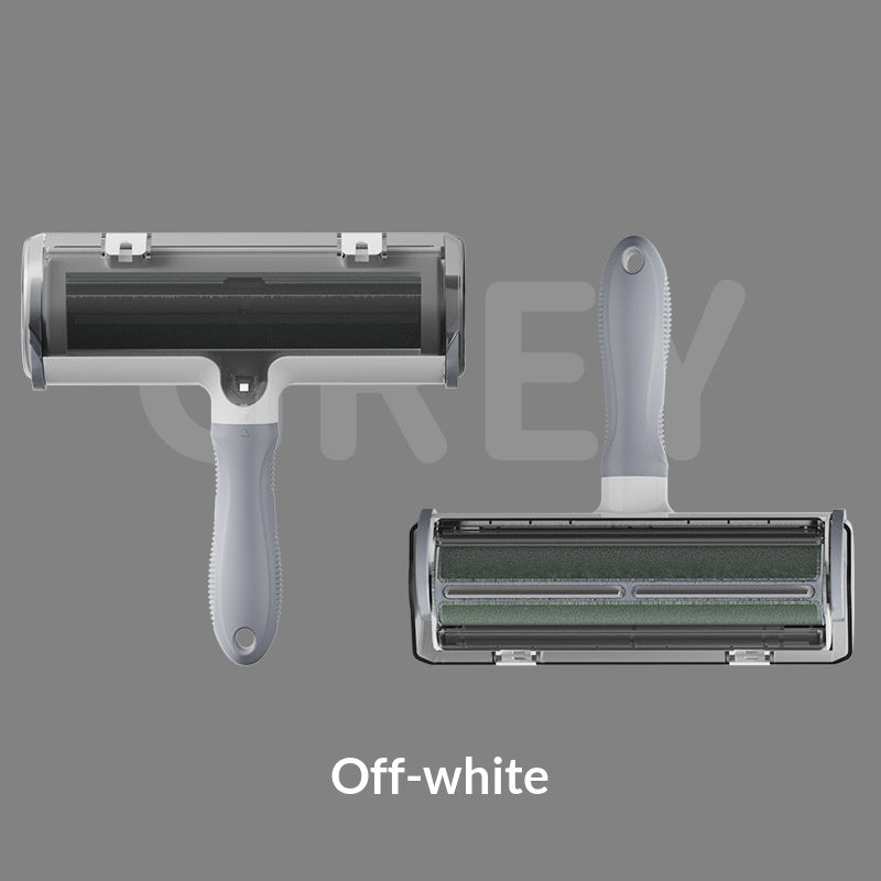 Dog And Cat Pet Grooming Brush With A Cleaning Roller For Removing Fur