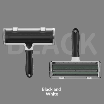 Dog And Cat Pet Grooming Brush With A Cleaning Roller For Removing Fur