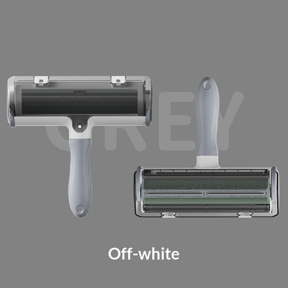 Dog And Cat Pet Grooming Brush With A Cleaning Roller For Removing Fur